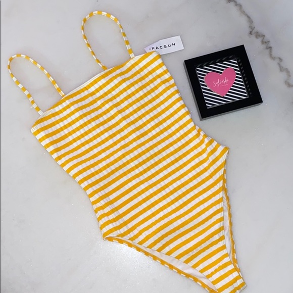 🔥 LA Hearts Ibiza Bardot One Piece Swimsuit. NWT - Picture 7 of 8